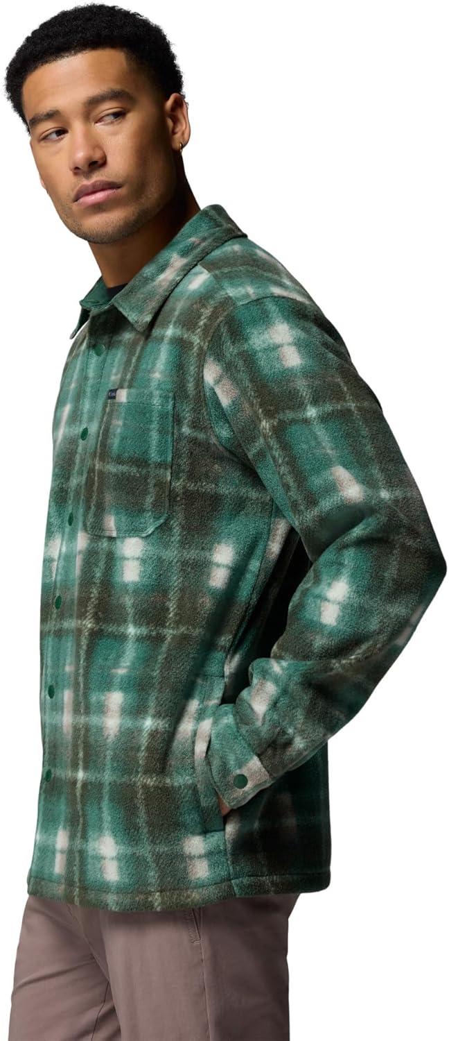 imageColumbia Mens Steens Mountain Printed Shirt Jacket IiRain Forest Omblur