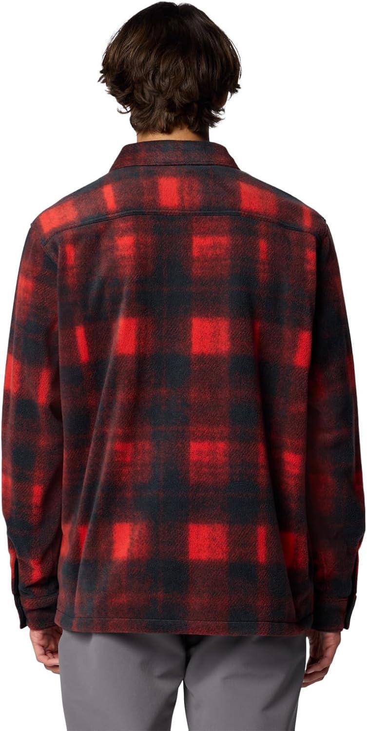 imageColumbia Mens Steens Mountain Printed Shirt Jacket IiSail Red Omblur