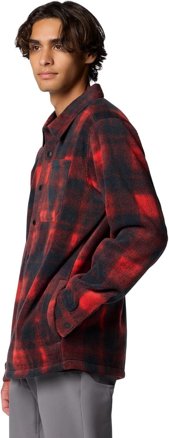 imageColumbia Mens Steens Mountain Printed Shirt Jacket IiSail Red Omblur