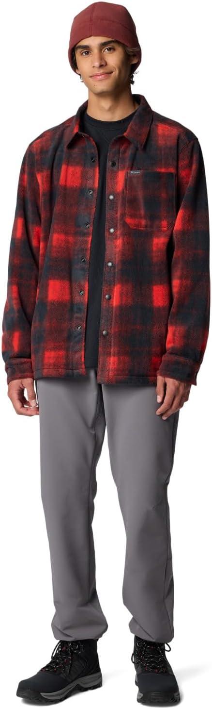 imageColumbia Mens Steens Mountain Printed Shirt Jacket IiSail Red Omblur