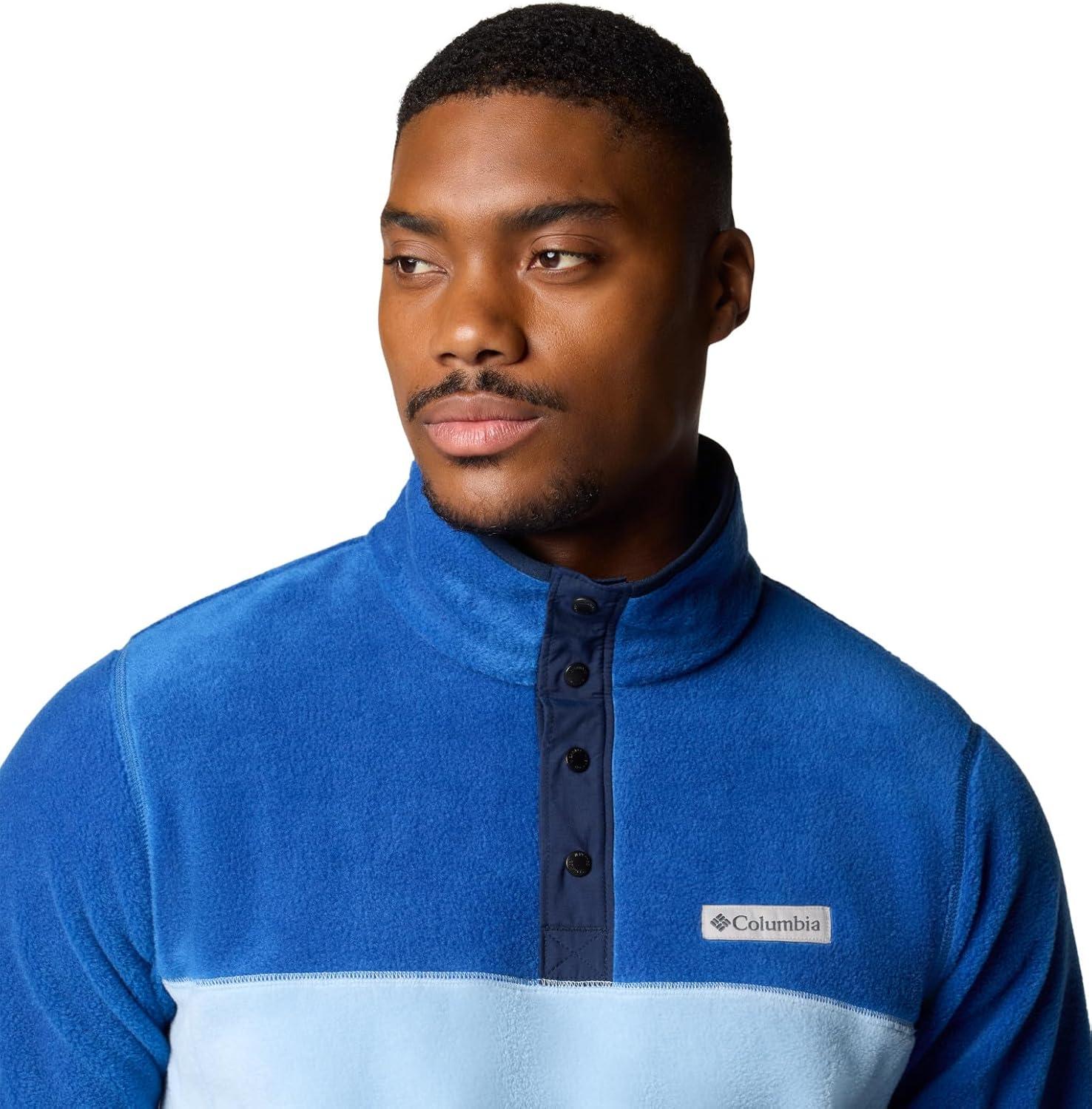 imageColumbia mens Steens Mountain Half Snap IIRipple BlueMtn Blue