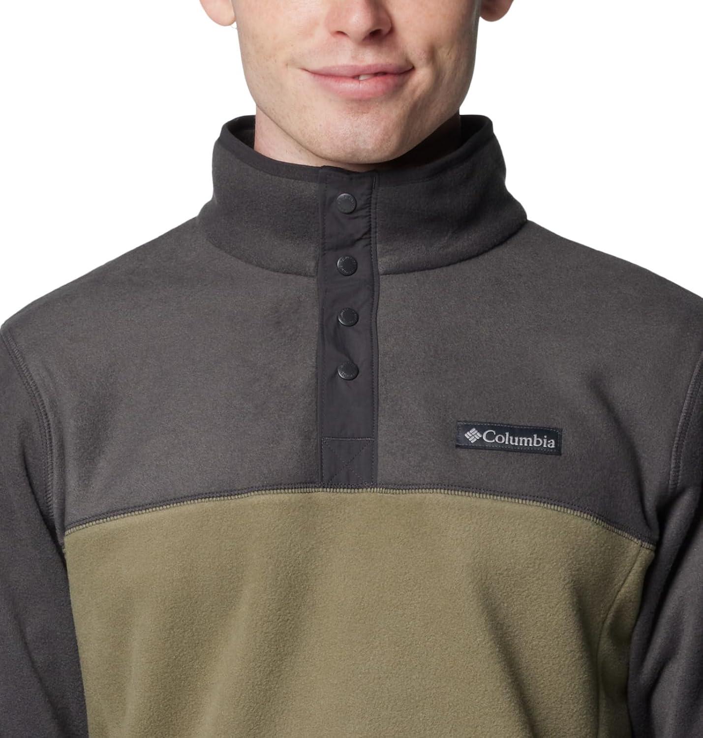 imageColumbia mens Steens Mountain Half Snap IIStone GreenShark