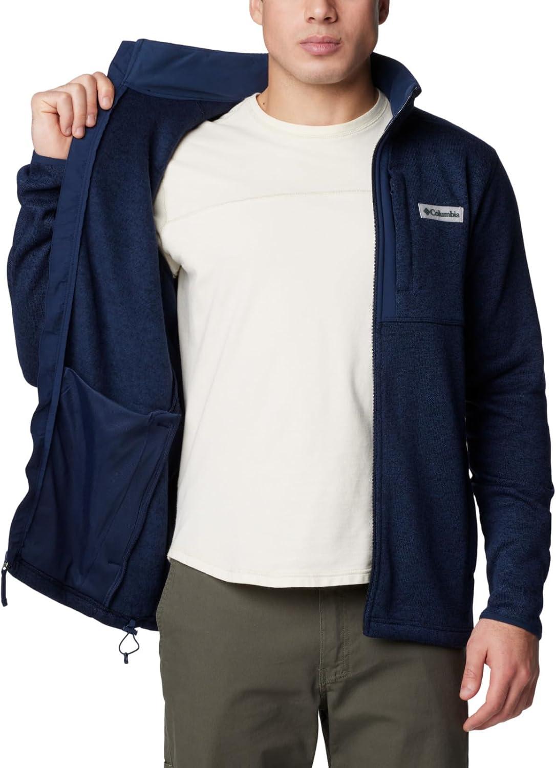imageColumbia mens Sweater Weather Full ZipCollegiate Navy Heather