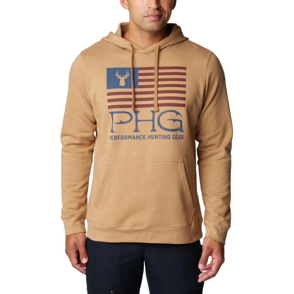 imageColumbia Mens Phg Hunt Star HoodieSaharaZinc Buck Star
