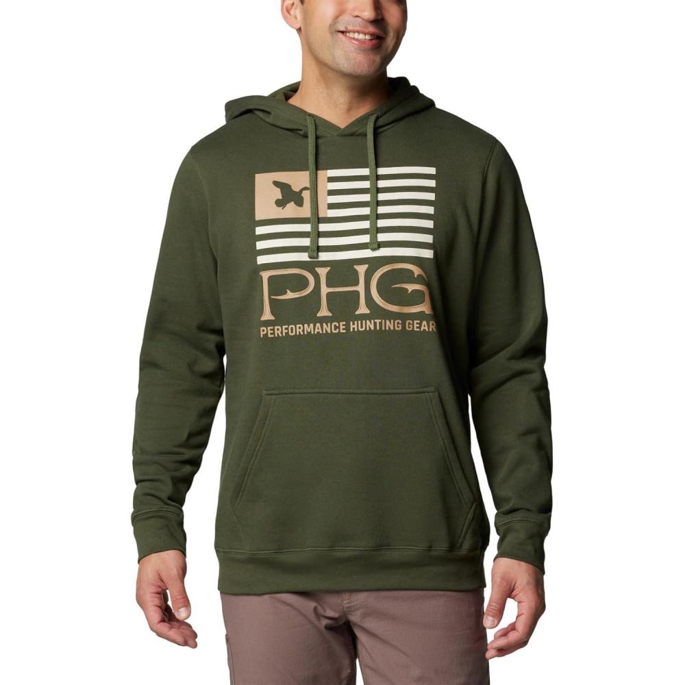 imageColumbia Mens Phg Hunt Star HoodieSurplus GreenSaharaDuck Star