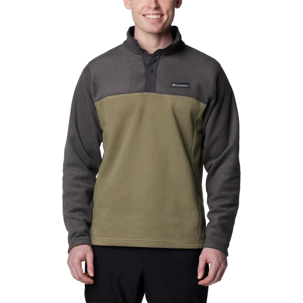 imageColumbia mens Steens Mountain Half Snap IIStone GreenShark