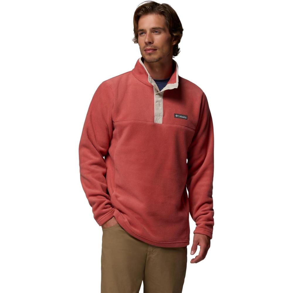 imageColumbia mens Steens Mountain Half Snap IIWashed RedDark Stone