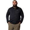 Columbia Men’s Essential Hike Grid Fleece Half Zip(Black)