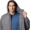 Columbia Men’s Glenbrook Bend Rain Jacket(City Grey)