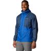 Columbia Men’s Glenbrook Bend Rain Jacket(Collegiate Navy/Mountain Blue)