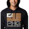 Columbia Men’s Phg Hunt Star Hoodie(Black/Blaze Dog Star)