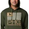 Columbia Men’s Phg Hunt Star Hoodie(Surplus Green/Sahara/Duck Star)