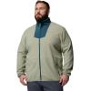 Columbia Men’s Sequoia Grove Full Zip Fleece Jacket, Safari/Everblue, X-Large