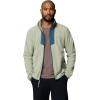 Columbia Men’s Sequoia Grove Full Zip Fleece Jacket, Safari/Everblue, X-Large