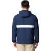 Columbia Men’s Spire Valley Hooded Windbreaker(Collegiate Navy/White)