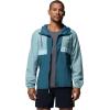 Columbia Men’s Spire Valley Hooded Windbreaker(Crushed Blue/Everblue/Marine Light)