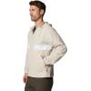 Columbia Men’s Spire Valley Hooded Windbreaker(Dark Stone/White)