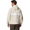 Columbia Men’s Spire Valley Hooded Windbreaker(Dark Stone/White)