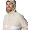 Columbia Men’s Spire Valley Hooded Windbreaker(Dark Stone/White)