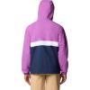 Columbia Men’s Spire Valley Hooded Windbreaker(Razzle/Collegiate Navy/White)