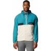 Columbia Men’s Spire Valley Hooded Windbreaker(River Blue/Dark Stone/Black)