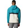 Columbia Men’s Spire Valley Hooded Windbreaker(River Blue/Dark Stone/Black)