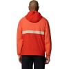 Columbia Men’s Spire Valley Hooded Windbreaker(Zing/Super Sonic/Ancient Fossil)
