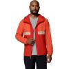 Columbia Men’s Spire Valley Hooded Windbreaker(Zing/Super Sonic/Ancient Fossil)