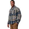 Columbia Mens Steens Mountain Printed Shirt Jacket Ii(Collegiate Navy Herringplaid)
