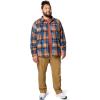 Columbia Mens Steens Mountain Printed Shirt Jacket Ii(Collegiate Navy Omblur)