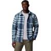 Columbia Mens Steens Mountain Printed Shirt Jacket Ii(Crushed Blue Herringplaid)