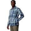 Columbia Mens Steens Mountain Printed Shirt Jacket Ii(Crushed Blue Herringplaid)