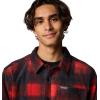 Columbia Mens Steens Mountain Printed Shirt Jacket Ii(Sail Red Omblur)