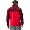 Columbia mens Steens Mountain Half Snap II(Mtn Red/Rich Wine/Black)