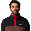 Columbia mens Steens Mountain Half Snap II(Tobacco/Black/Mtn Red)