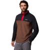 Columbia mens Steens Mountain Half Snap II(Tobacco/Black/Mtn Red)