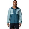 Columbia Men’s Spire Valley Hooded Windbreaker(Crushed Blue/Everblue/Marine Light)