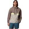 Columbia Men’s Spire Valley Hooded Windbreaker(Iron/Flint Grey/Neon Light)