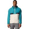 Columbia Men’s Spire Valley Hooded Windbreaker(River Blue/Dark Stone/Black)