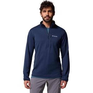 Columbia Men’s Essential Hike Grid Fleece Half Zip(Collegiate Navy)