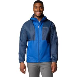 Columbia Men’s Glenbrook Bend Rain Jacket(Collegiate Navy/Mountain Blue)