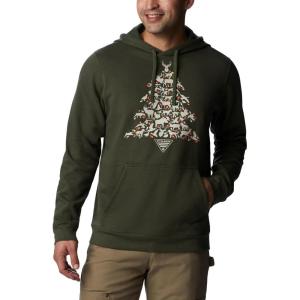Columbia Men’s Phg Hunt Star Hoodie(Surplus Green/Dark Stone Hunt Tree)