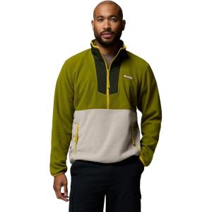 Columbia Mens Sequoia Grove Half Zip Fleece(Mossy Green/Greenscape)