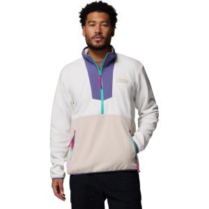Columbia Mens Sequoia Grove Half Zip Fleece(Sea Salt/Stormwatch)