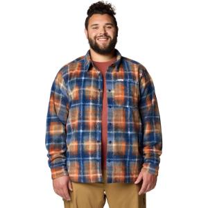 Columbia Mens Steens Mountain Printed Shirt Jacket Ii(Collegiate Navy Omblur)