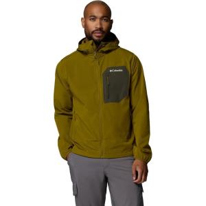 Columbia Men’s Tall Heights III Hooded Softshell(Mossy Green/Greenscape)