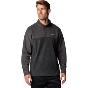 Columbia mens Steens Mountain Half Snap II(Charcoal Heather/Shark)