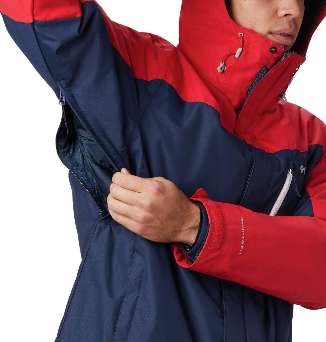 imageColumbia Mens Whirlibird IV Interchange Jacket Collegiate Navy Mountain Red Medium
