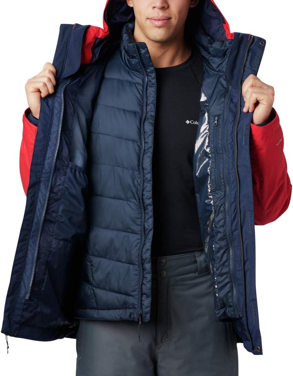 imageColumbia Mens Whirlibird IV Interchange Jacket Collegiate Navy Mountain Red Medium