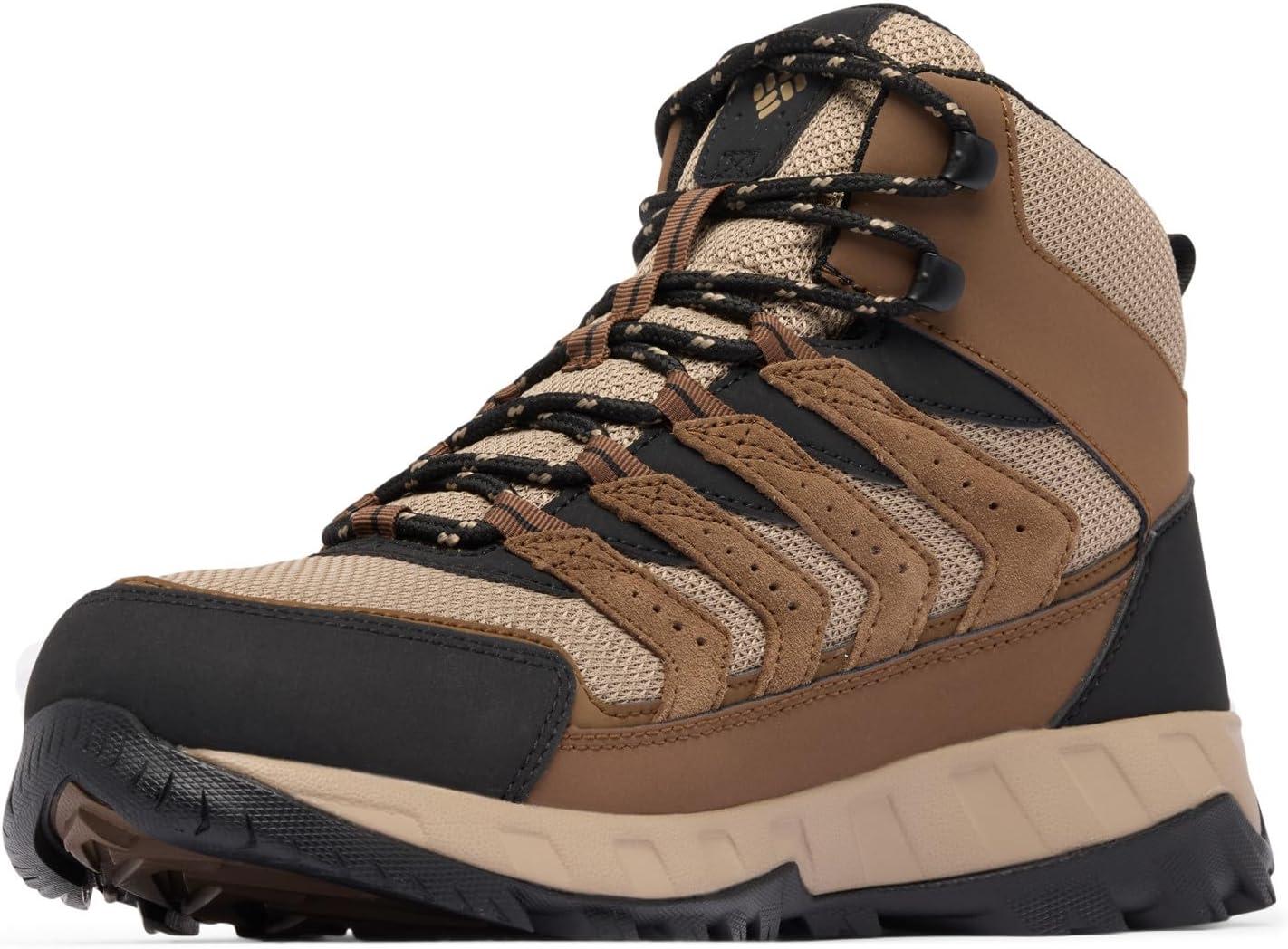 imageColumbia Mens Strata Trail Mid WaterproofDark BrownKhaki II
